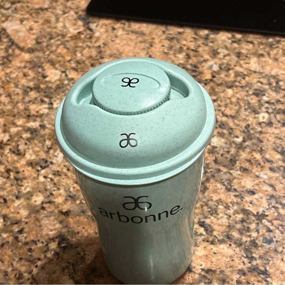 Arbonne Green Salad 🥗 To Go Cup with dressing container and fork. Limited Ed! - Picture 2 of 6